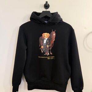 Ralph Lauren Black Polo Bear Sweater